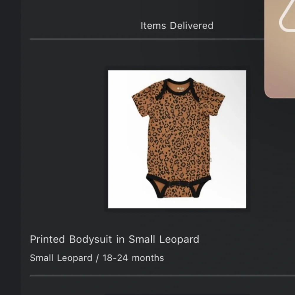 Kyte Baby SS bodysuit leopard - Picture 2 of 3